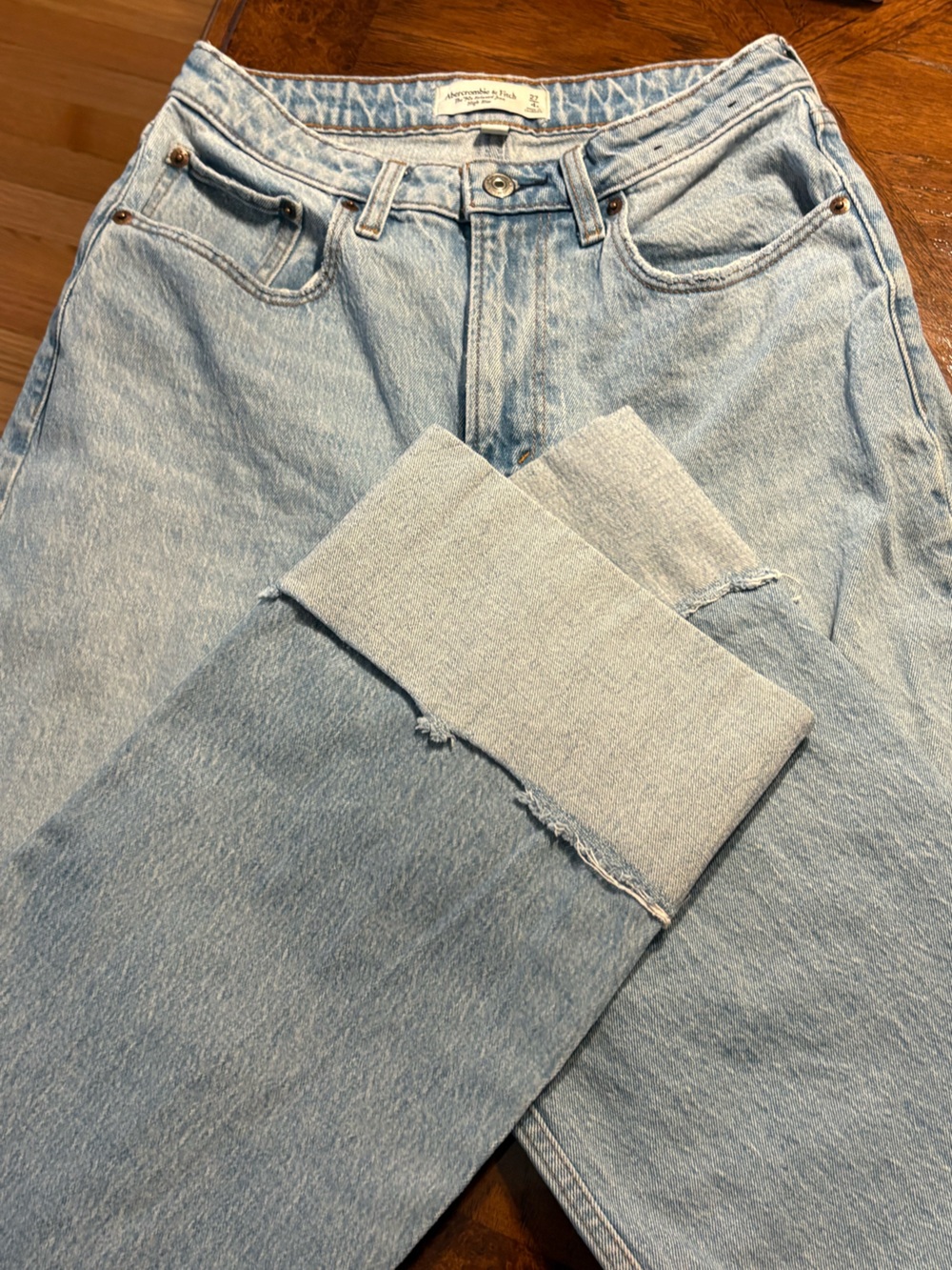 Abercrombie & Fitch Light Blue High-Rise Jeans